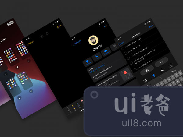 iOS 14 UI Kit for Figma and Adobe XD No 1
