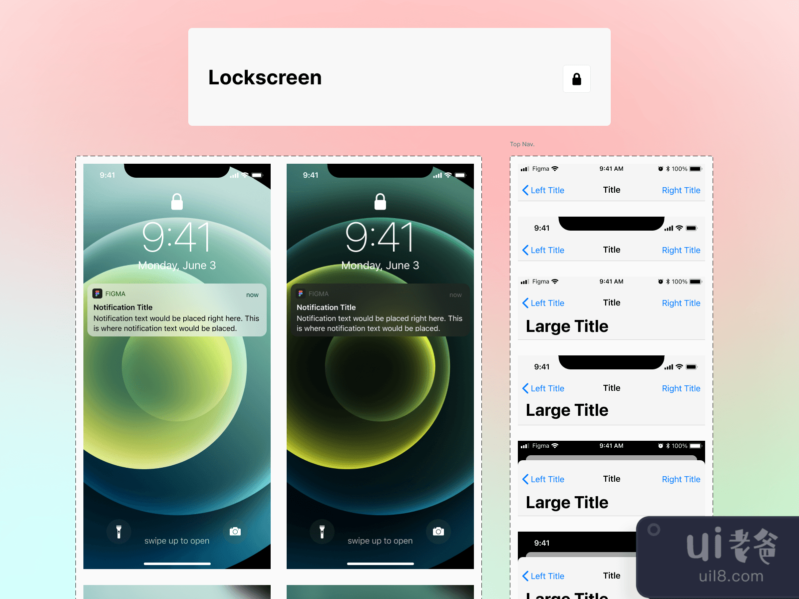 iOS 14 UI Kit for Figma and Adobe XD No 2