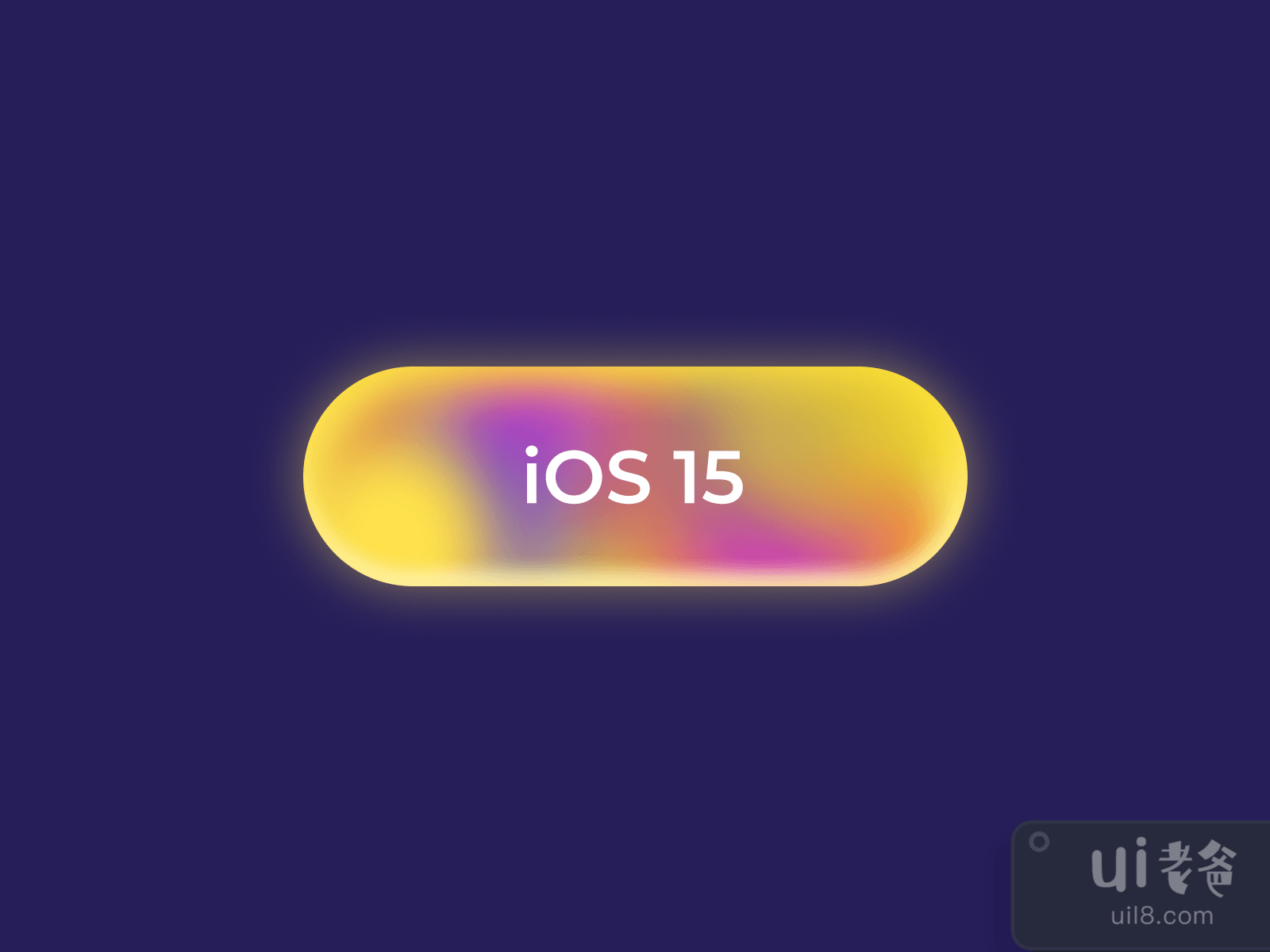 iOS 15 Button for Figma and Adobe XD No 2