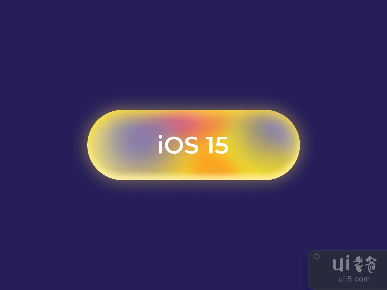 iOS 15 Button for Figma and Adobe XD No 3