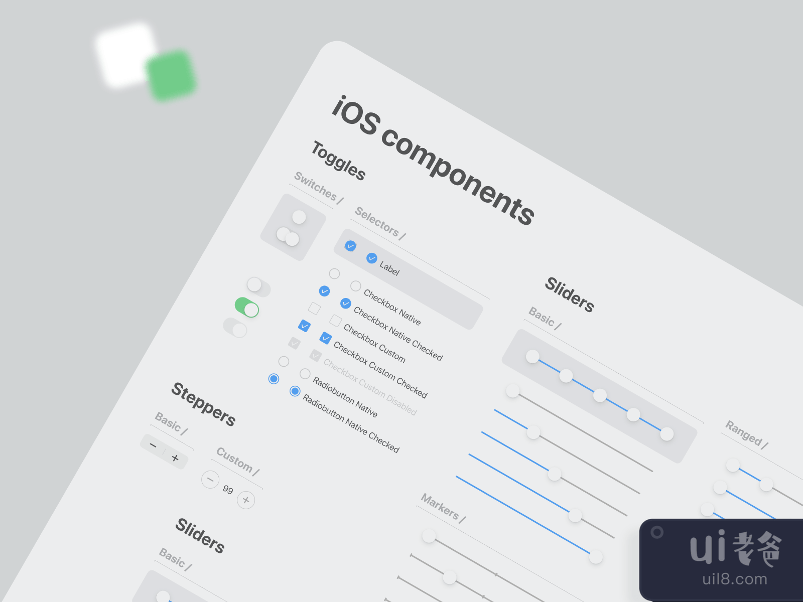 iOS Design System for Figma and Adobe XD No 4