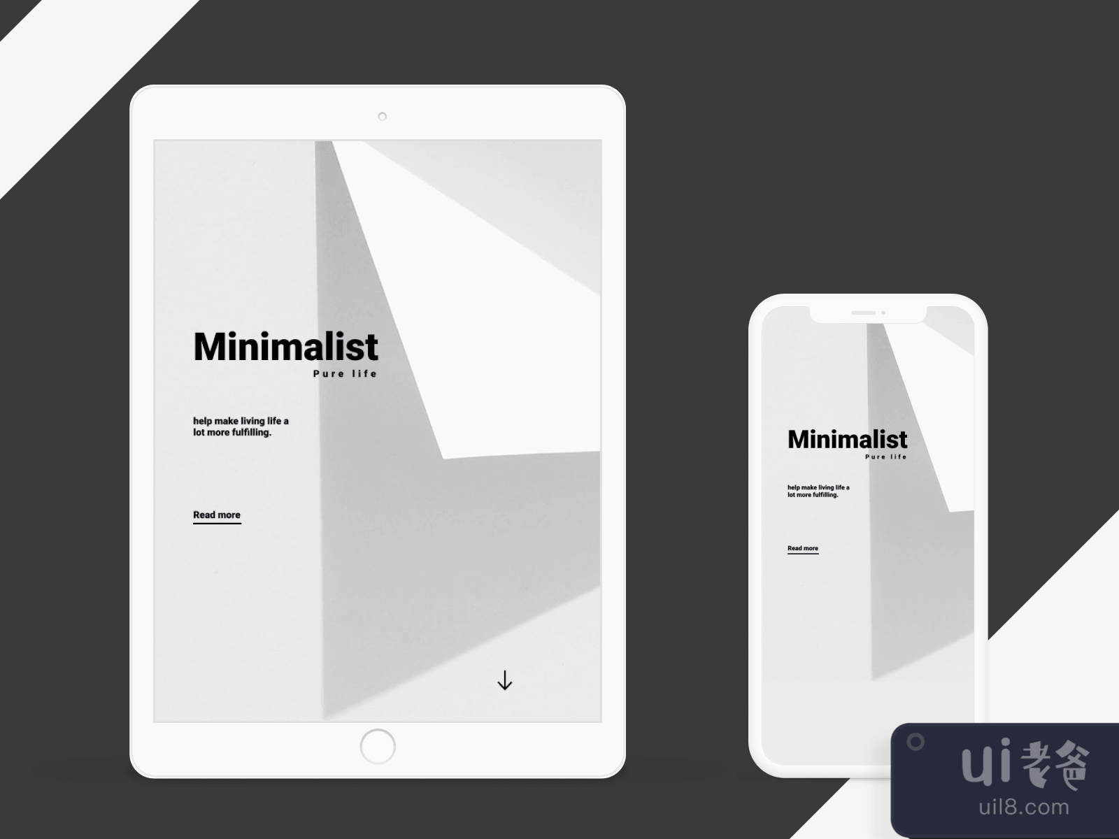 iPad Minimalist Mockup for Figma and Adobe XD No 3