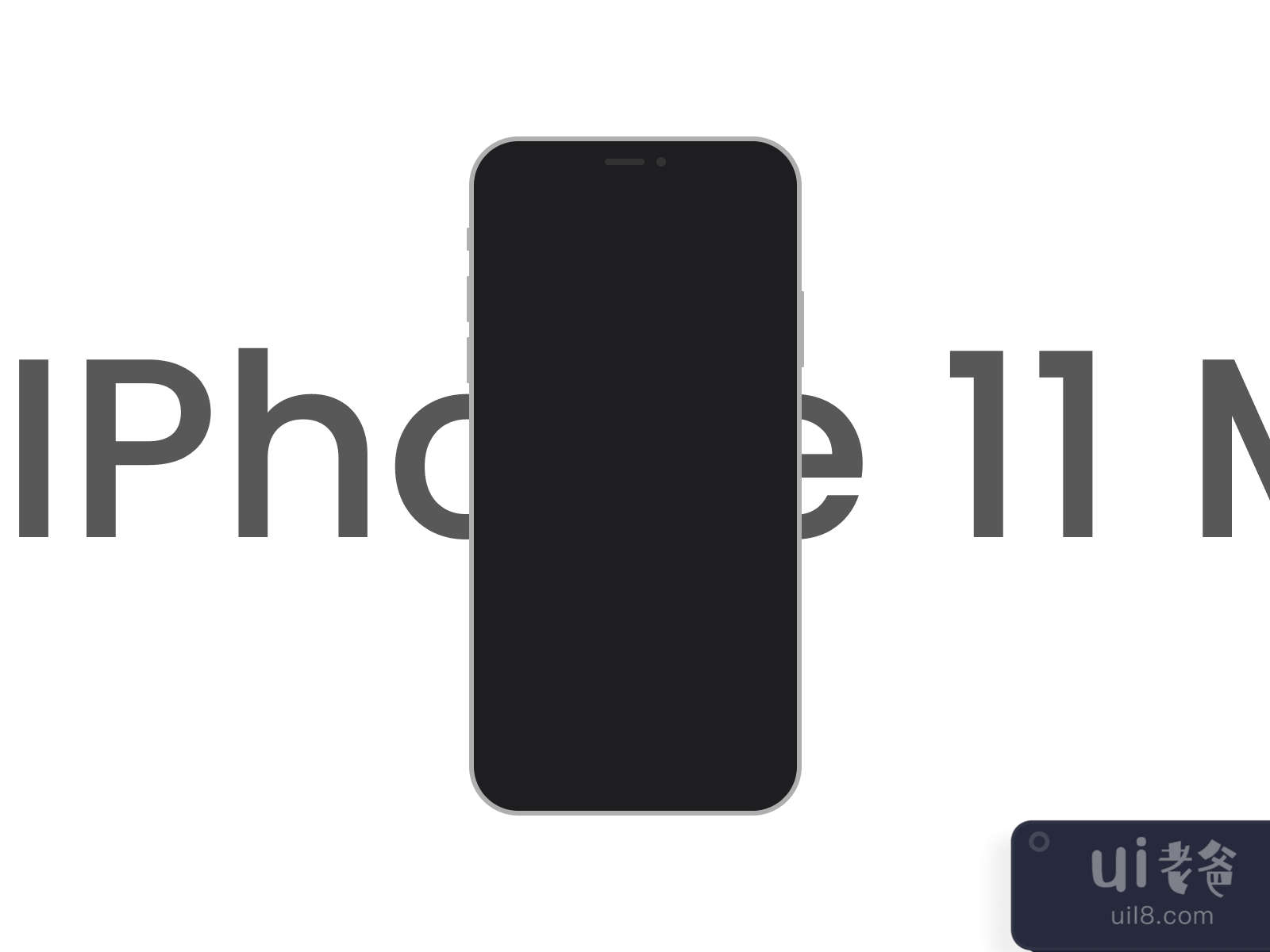 iPhone 11 Pro Flat Mockup for Figma and Adobe XD No 4