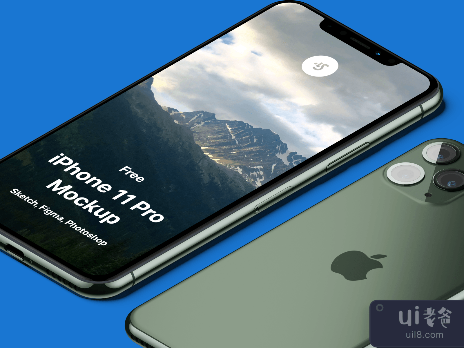 iPhone 11 Pro Perspective Mockup for Figma and Adobe XD No 3