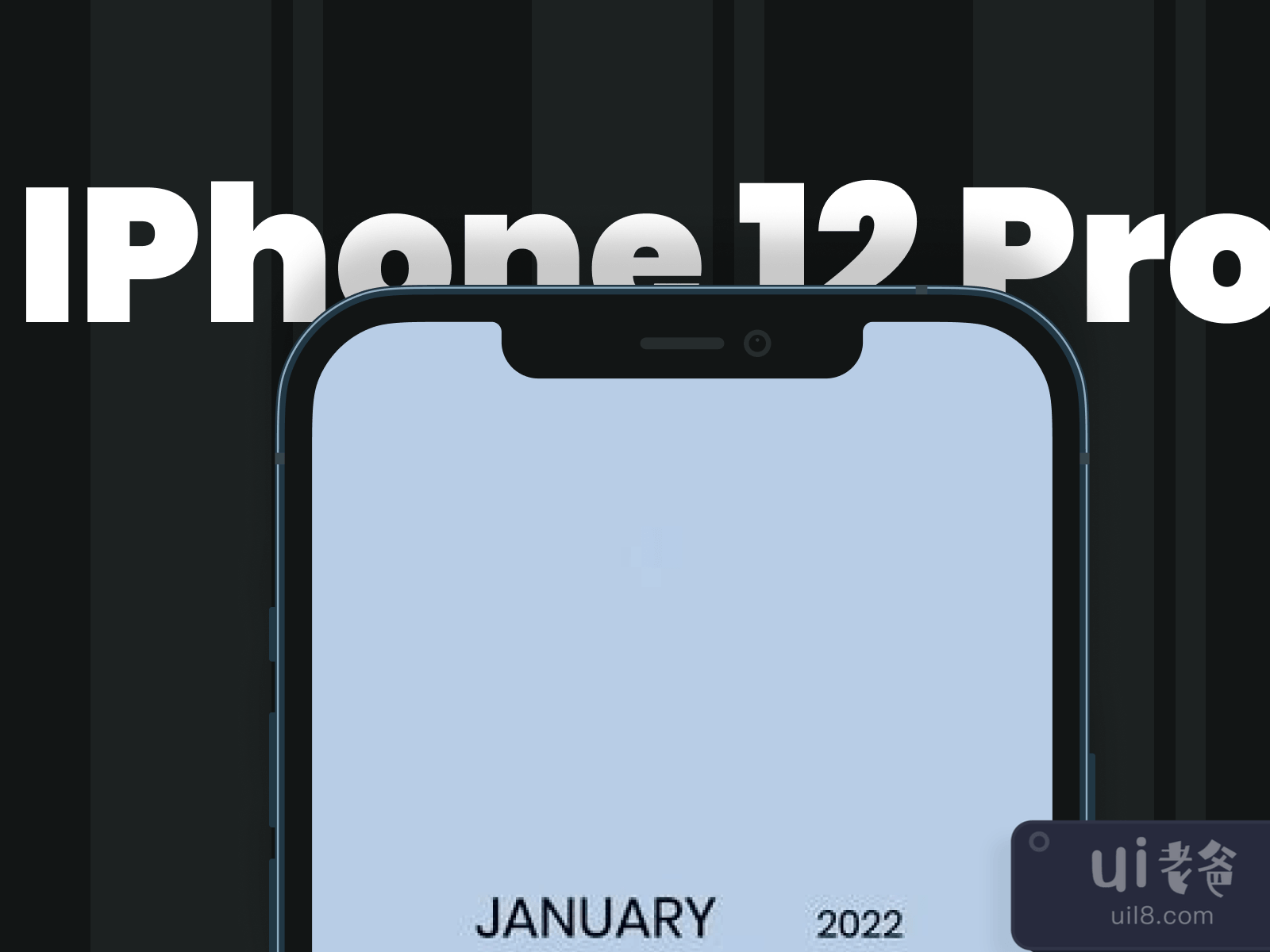 iPhone 12 Pro Max Flat Mockup for Figma and Adobe XD No 3