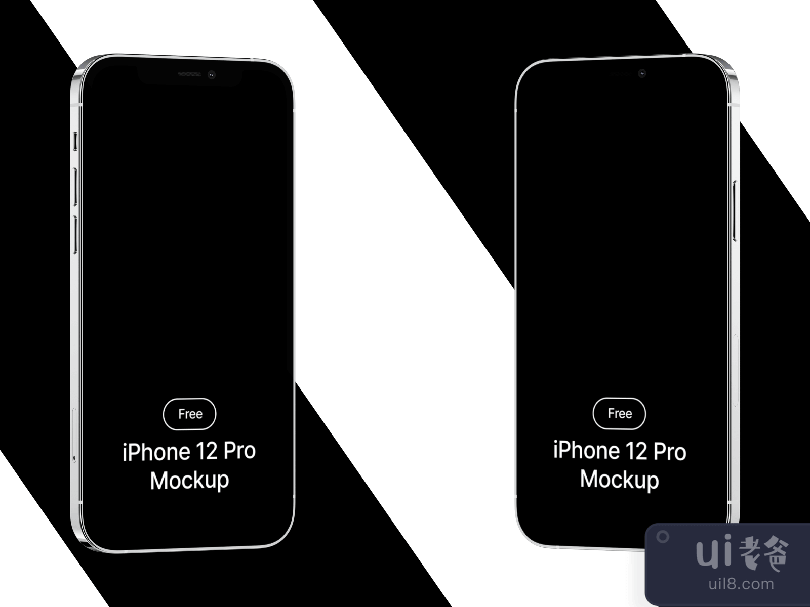 iPhone 12 Pro Realistic Mockup for Figma and Adobe XD No 3