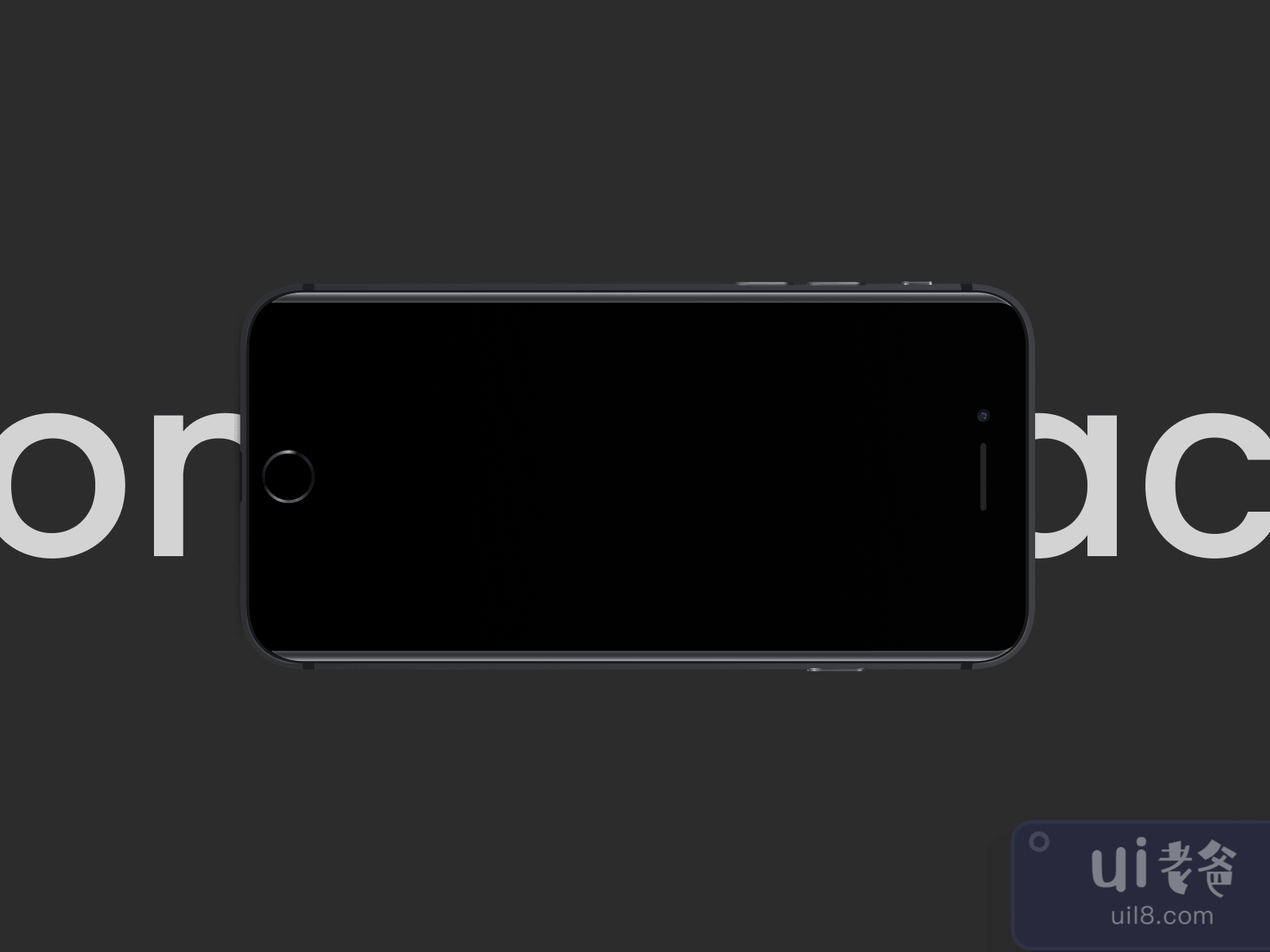 iPhone 7 Black Mockup for Figma and Adobe XD No 3