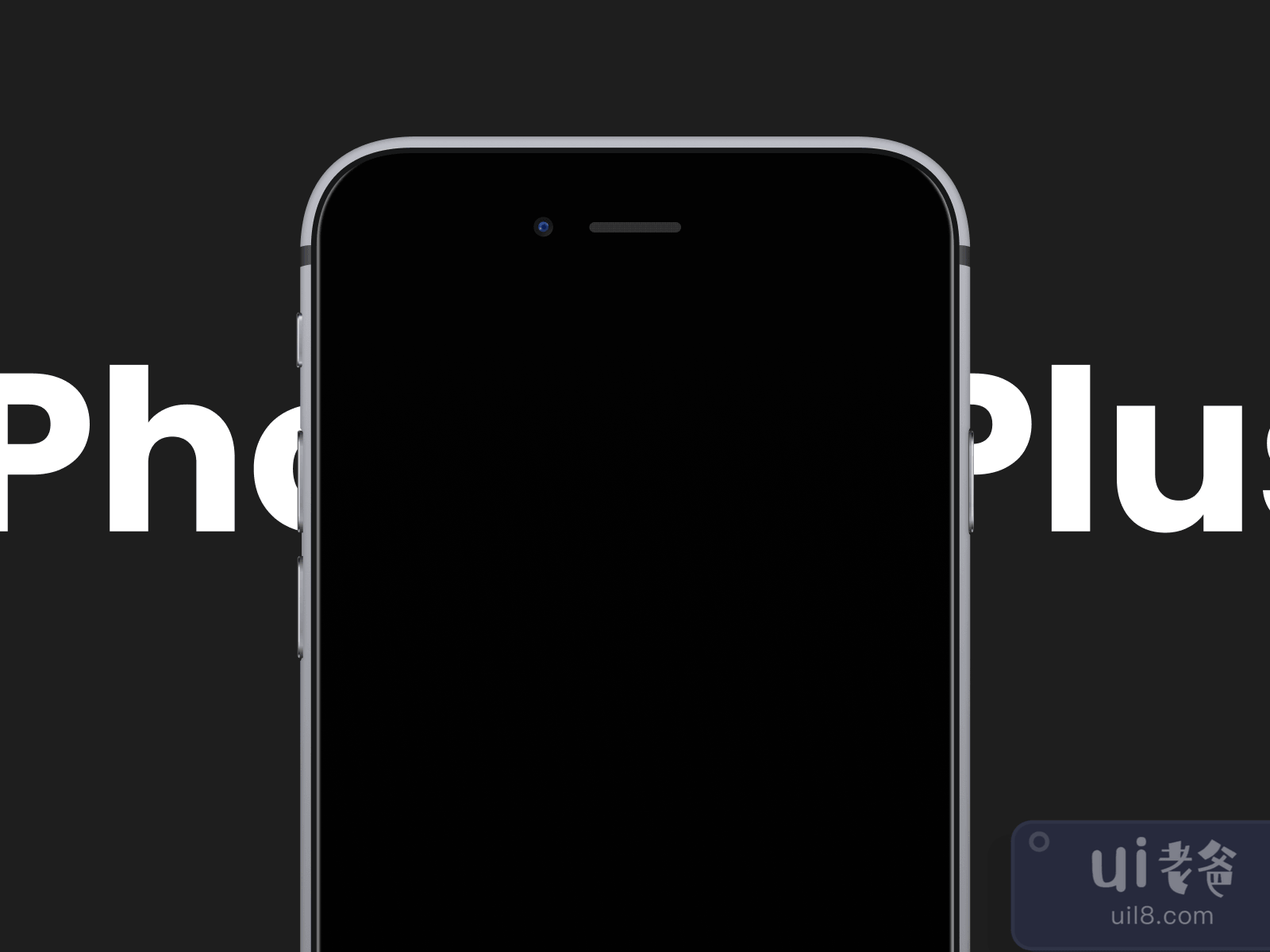 iPhone 7 Plus Black Mockup for Figma and Adobe XD No 3