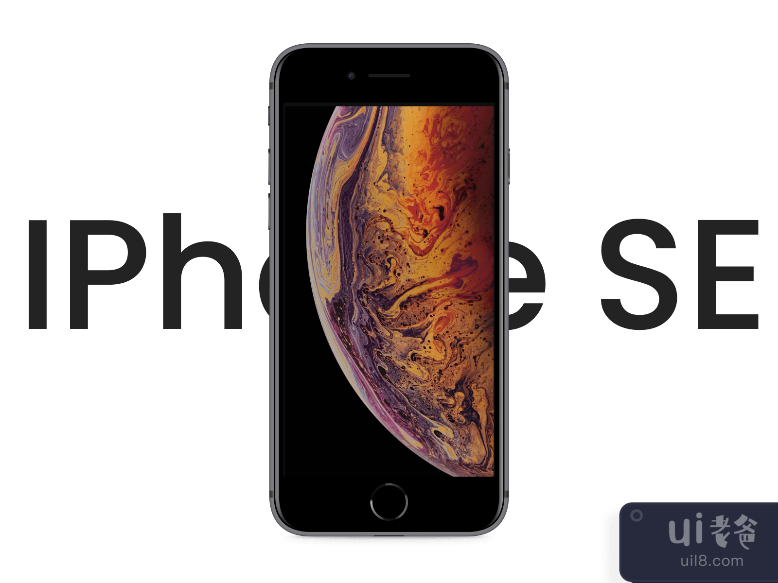 iPhone SE Realistic Mockup for Figma and Adobe XD No 4