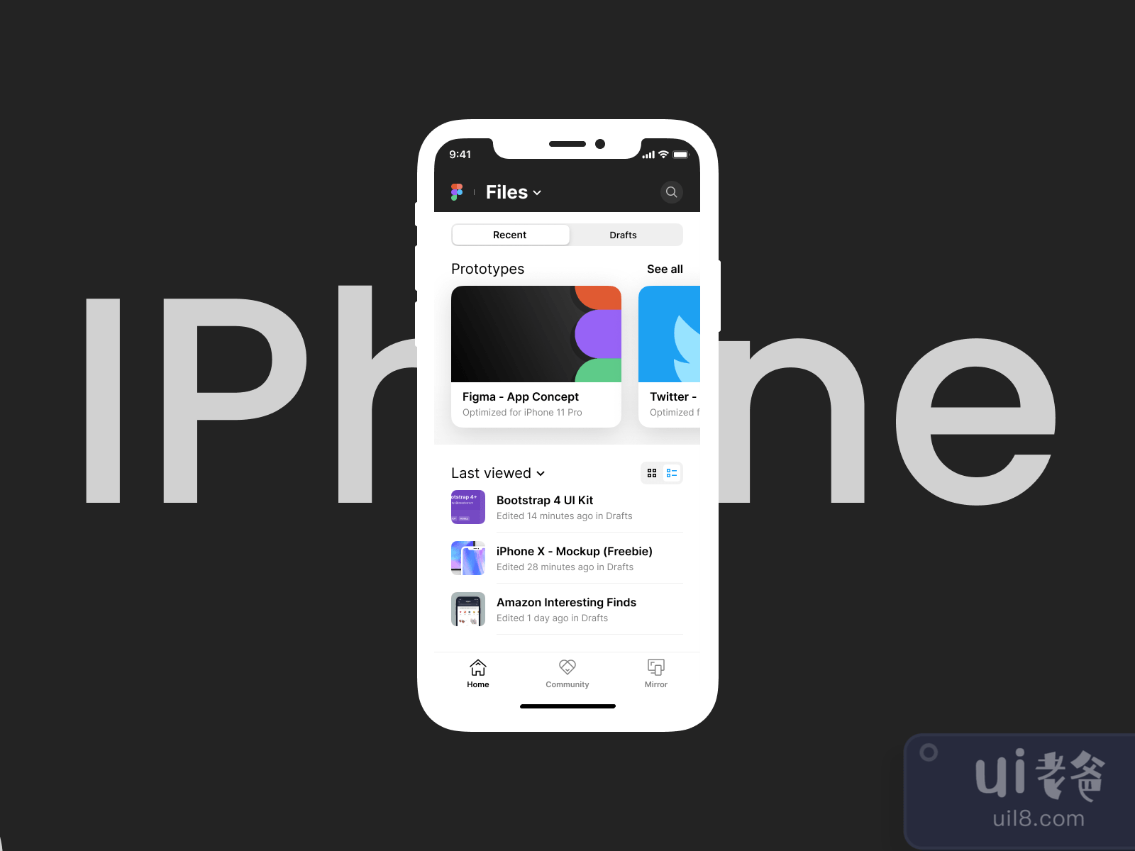 iPhone X Clay Mockup for Figma and Adobe XD No 2