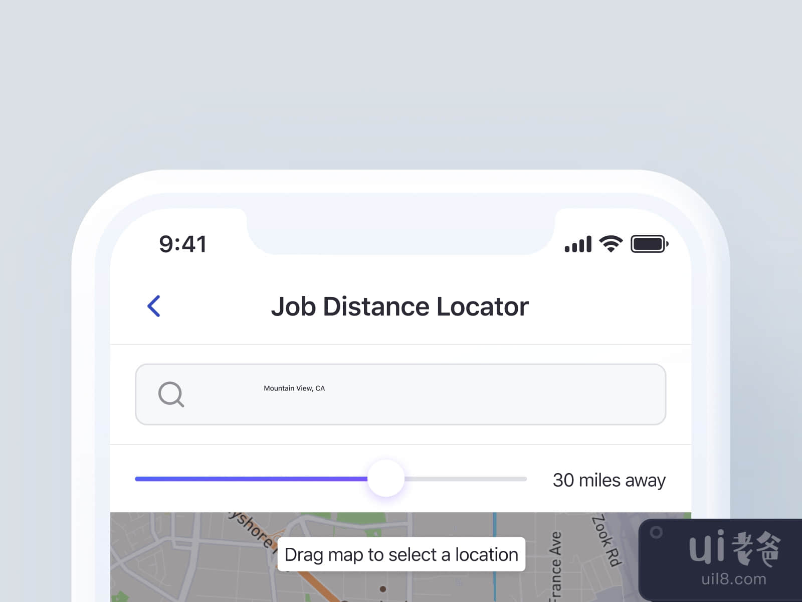 Job Finder App for Figma and Adobe XD No 2