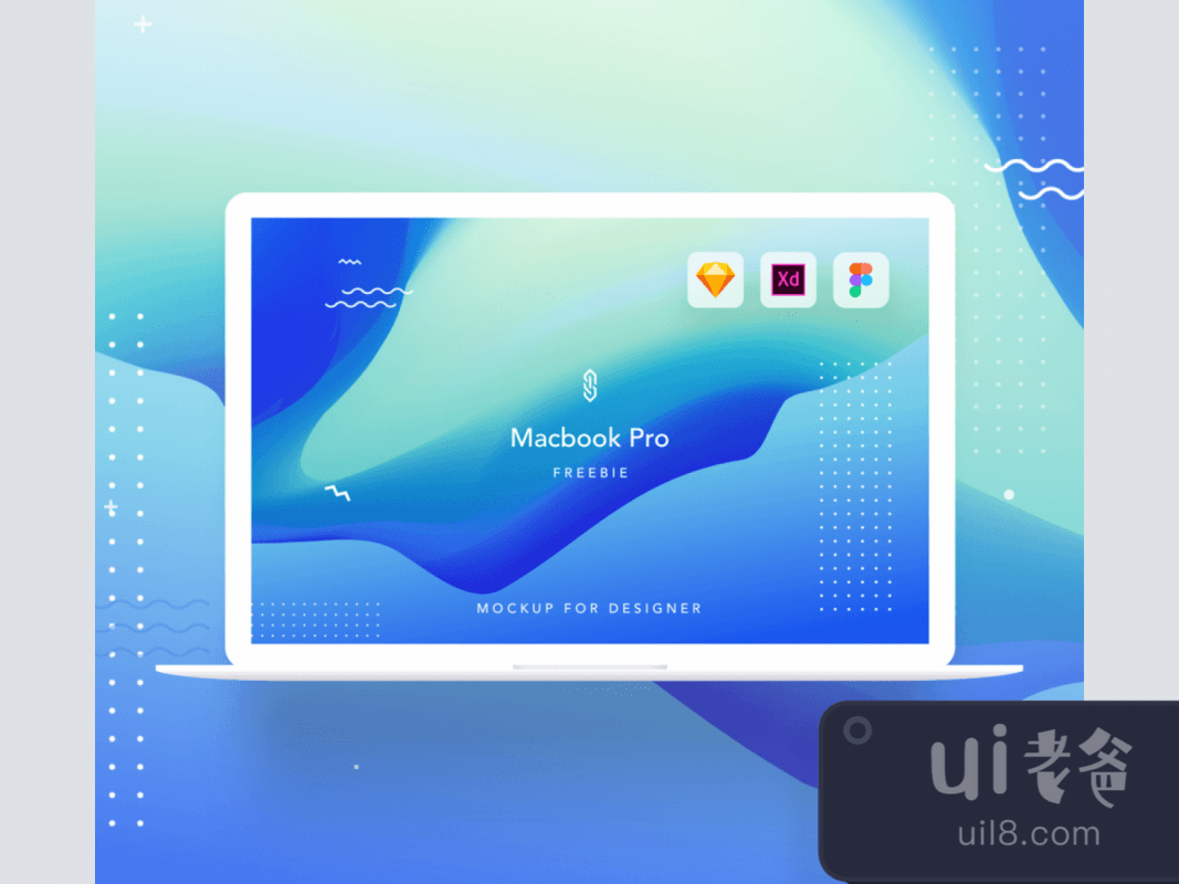 Macbook Pro Mockup for Figma and Adobe XD No 1