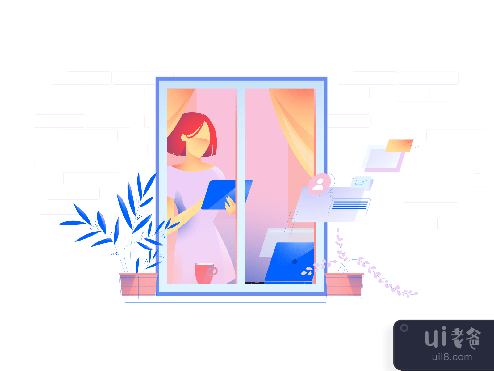Meetup Illustrations for Figma and Adobe XD No 2
