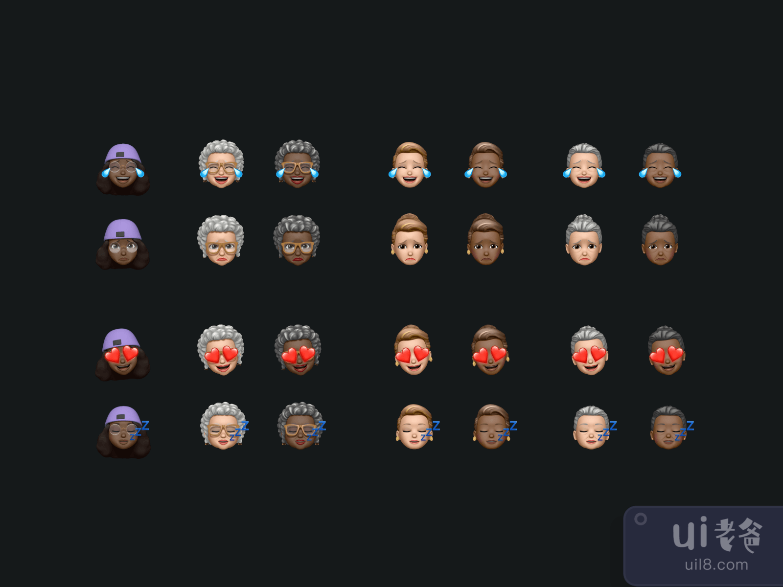 Memoji Icon Pack (+1500) for Figma and Adobe XD No 2