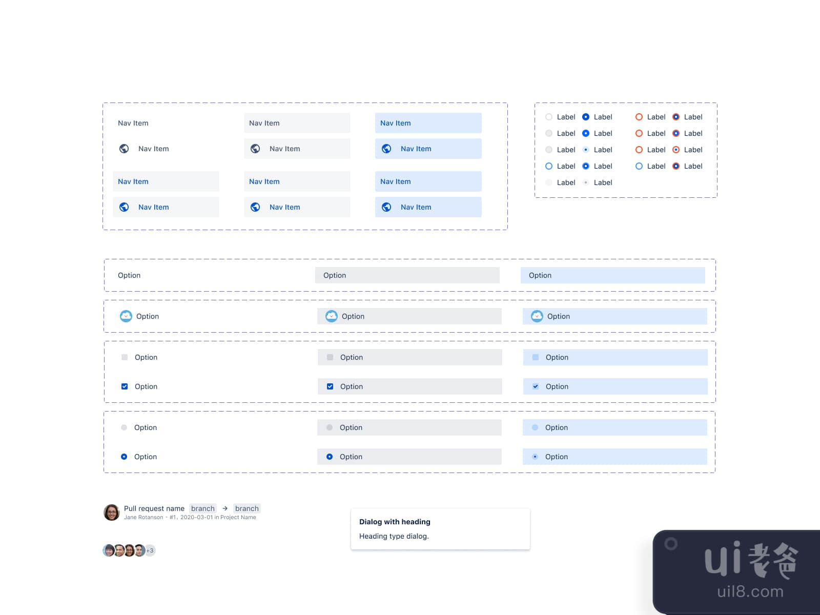 Molecular Components Pack for Figma and Adobe XD No 4