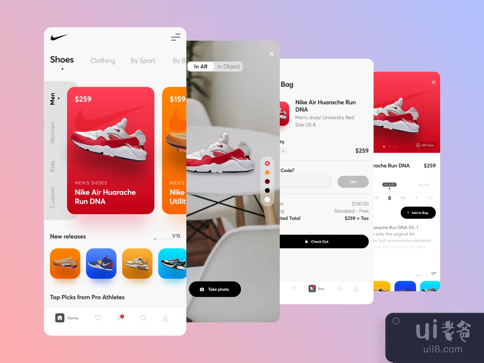 Nike Challenge Concept for Figma and Adobe XD No 2