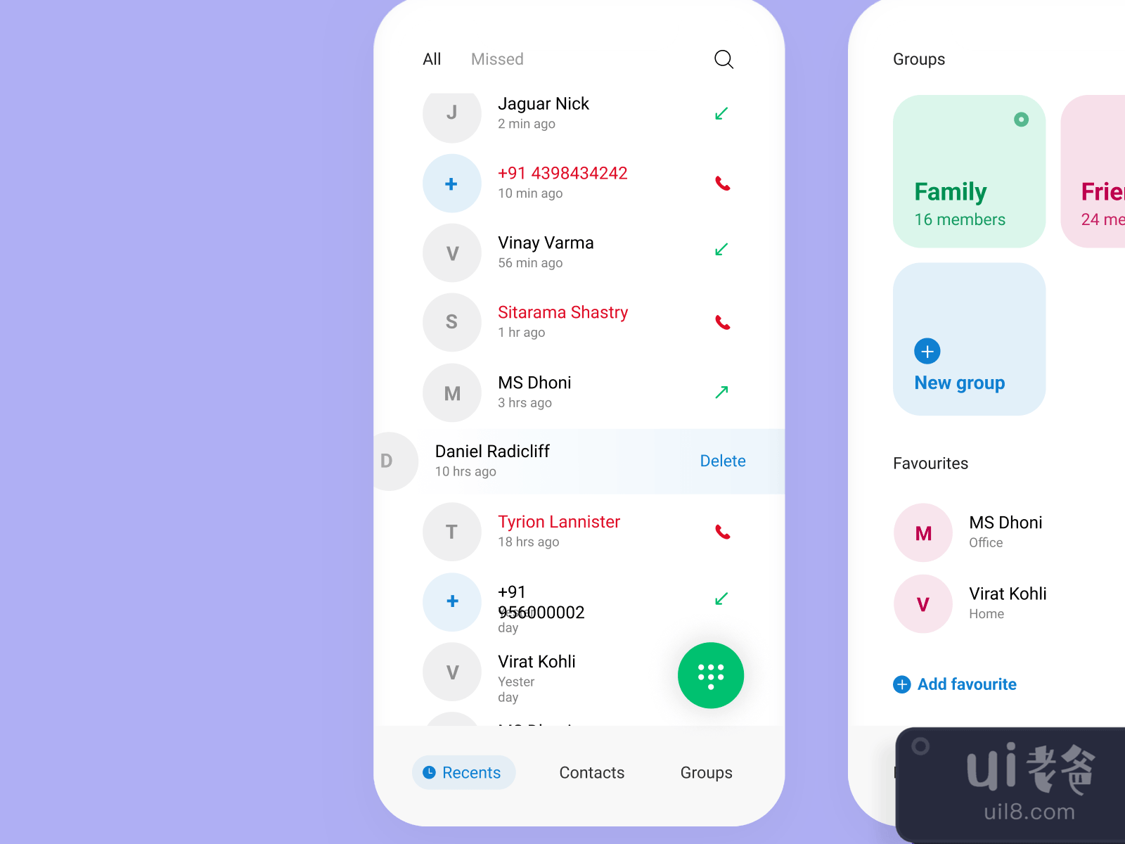 Phone App UI Kit for Figma and Adobe XD No 4