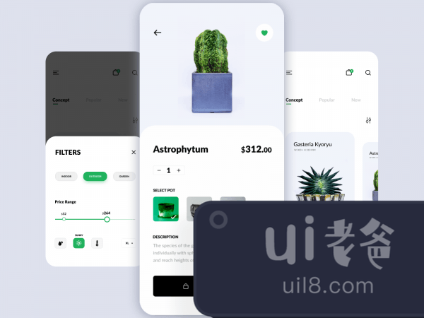 Plant Shop for Figma and Adobe XD No 1