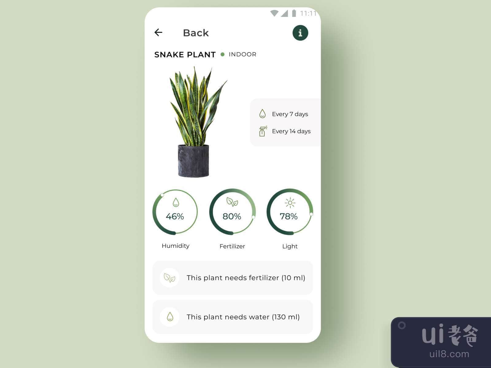 Plants Android App for Figma and Adobe XD No 3