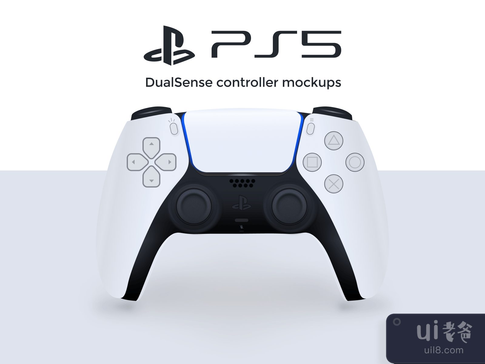 PlayStation 5 Controller Mockup for Figma and Adobe XD No 4