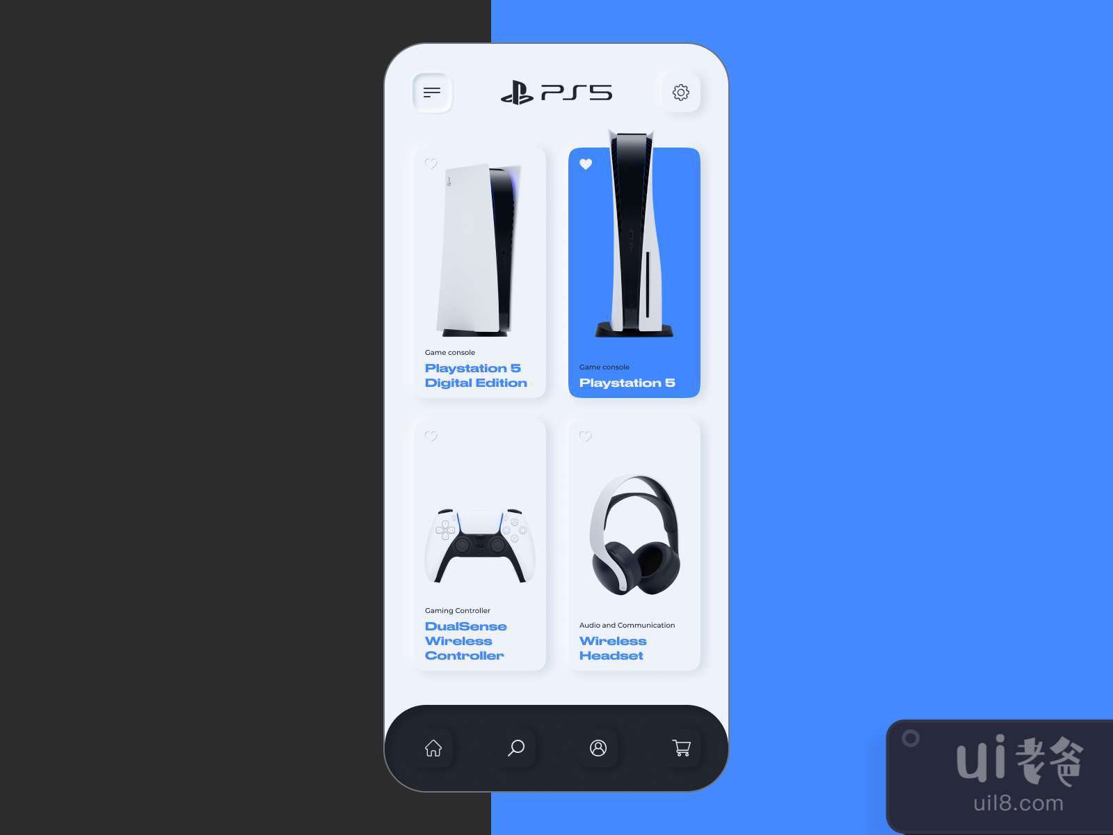 Playstation 5 Store App for Figma and Adobe XD No 3