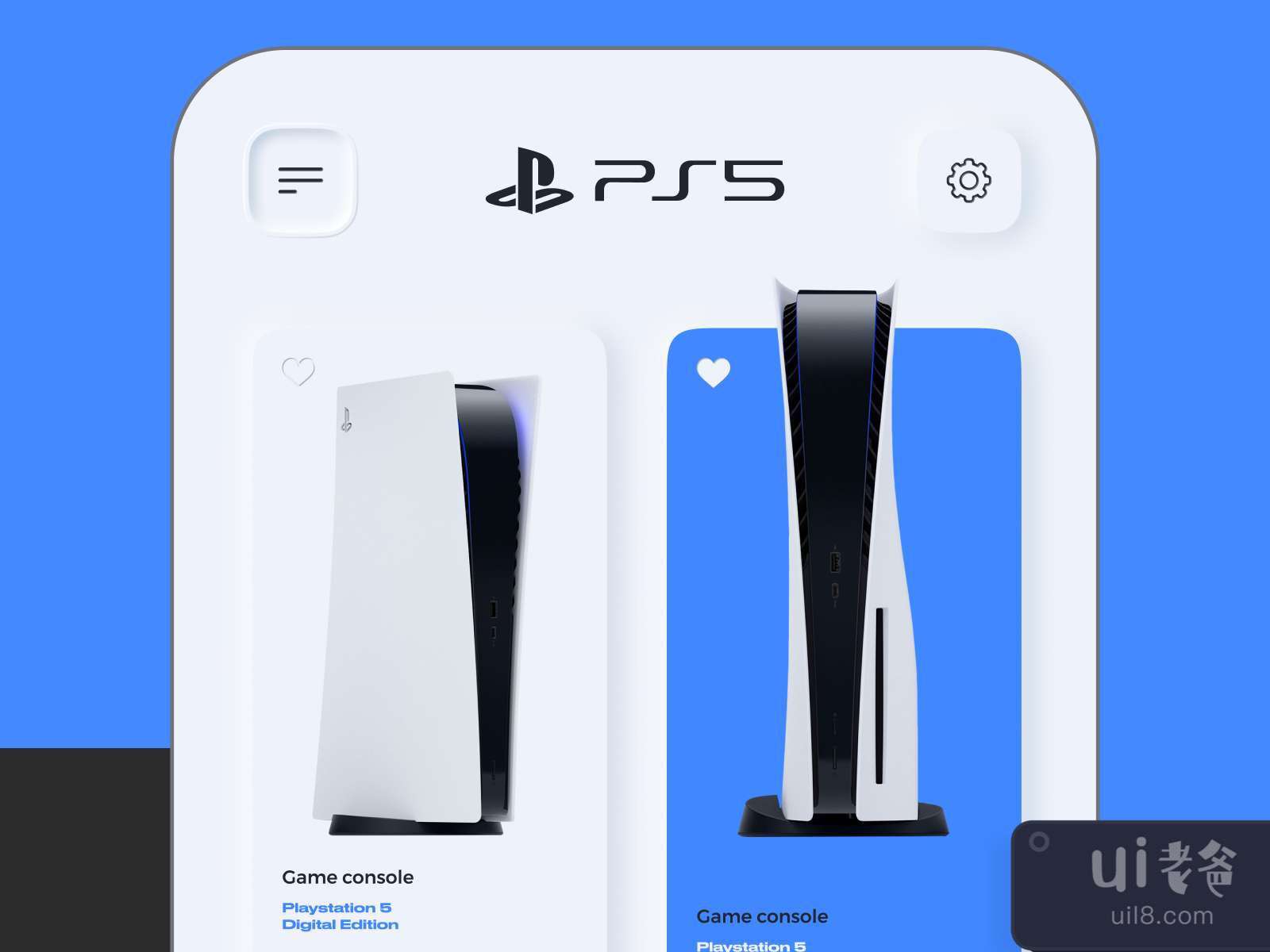 Playstation 5 Store App for Figma and Adobe XD No 4