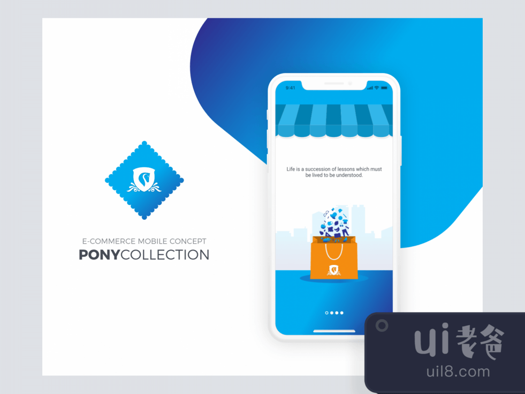 Pony Collection - eCommerce Mobile App for Figma and Adobe XD No 1