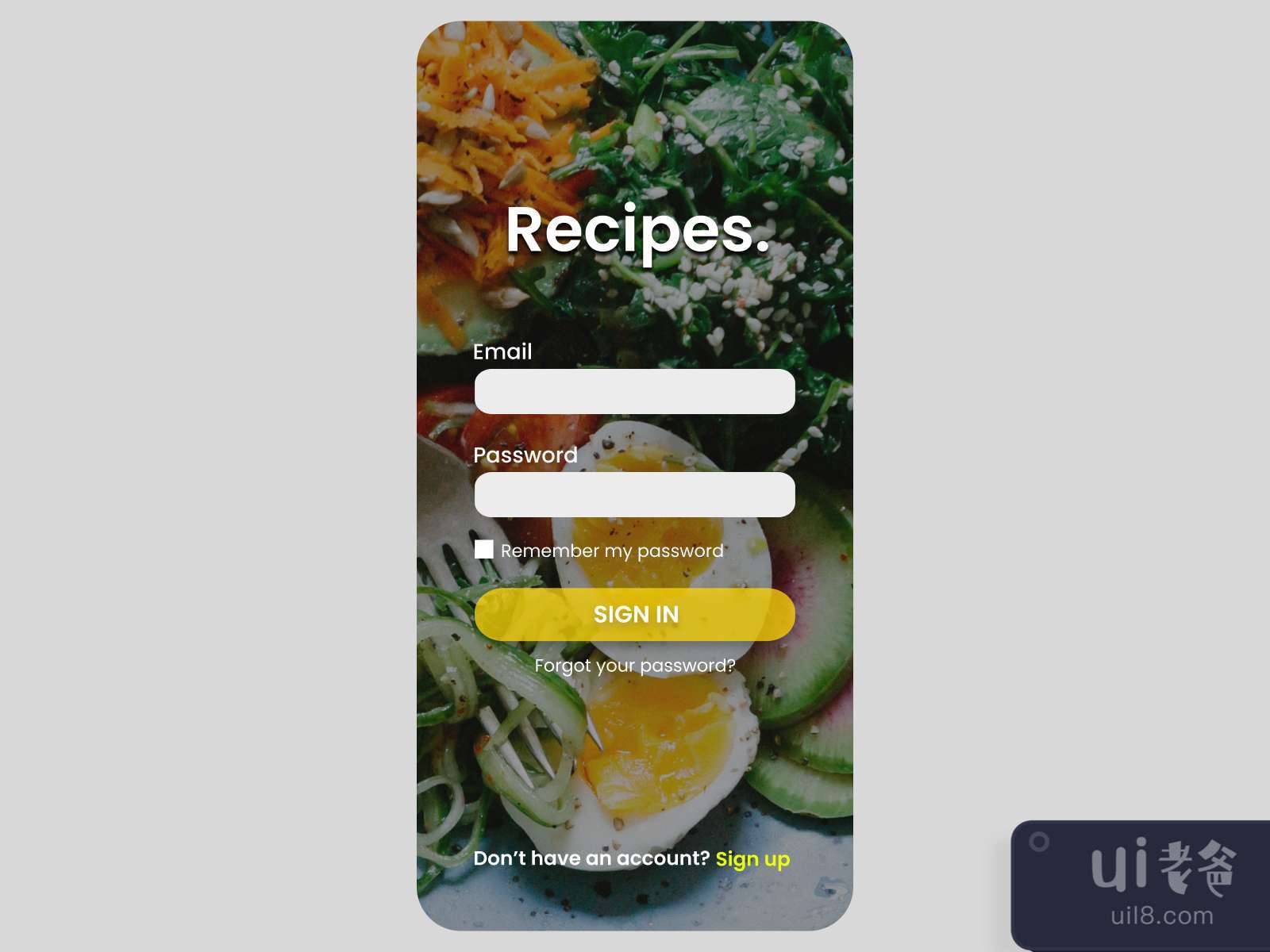 Recipes- Cooking App for Figma and Adobe XD No 2