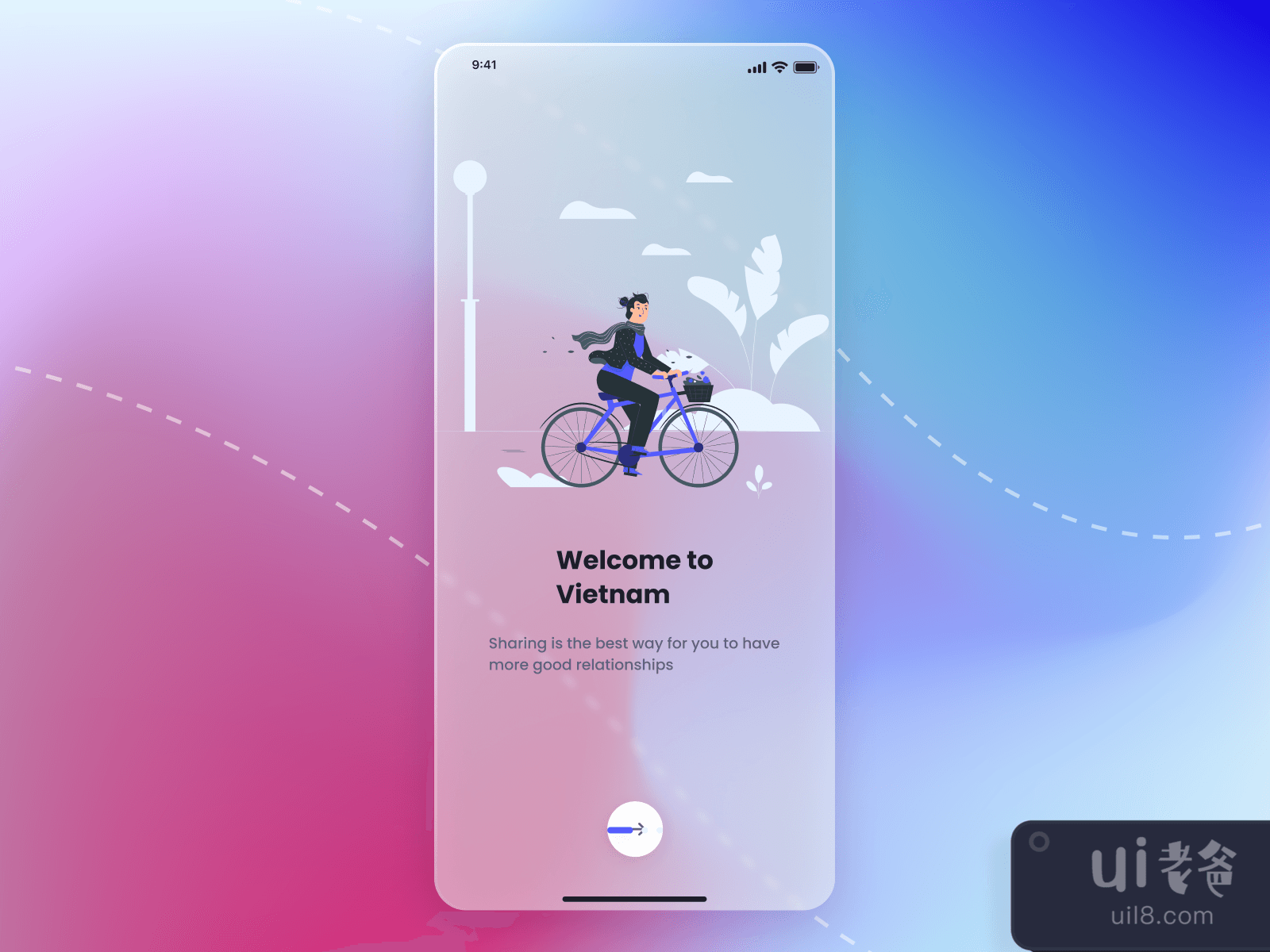 Ride Sharing Mobile App for Figma and Adobe XD No 3