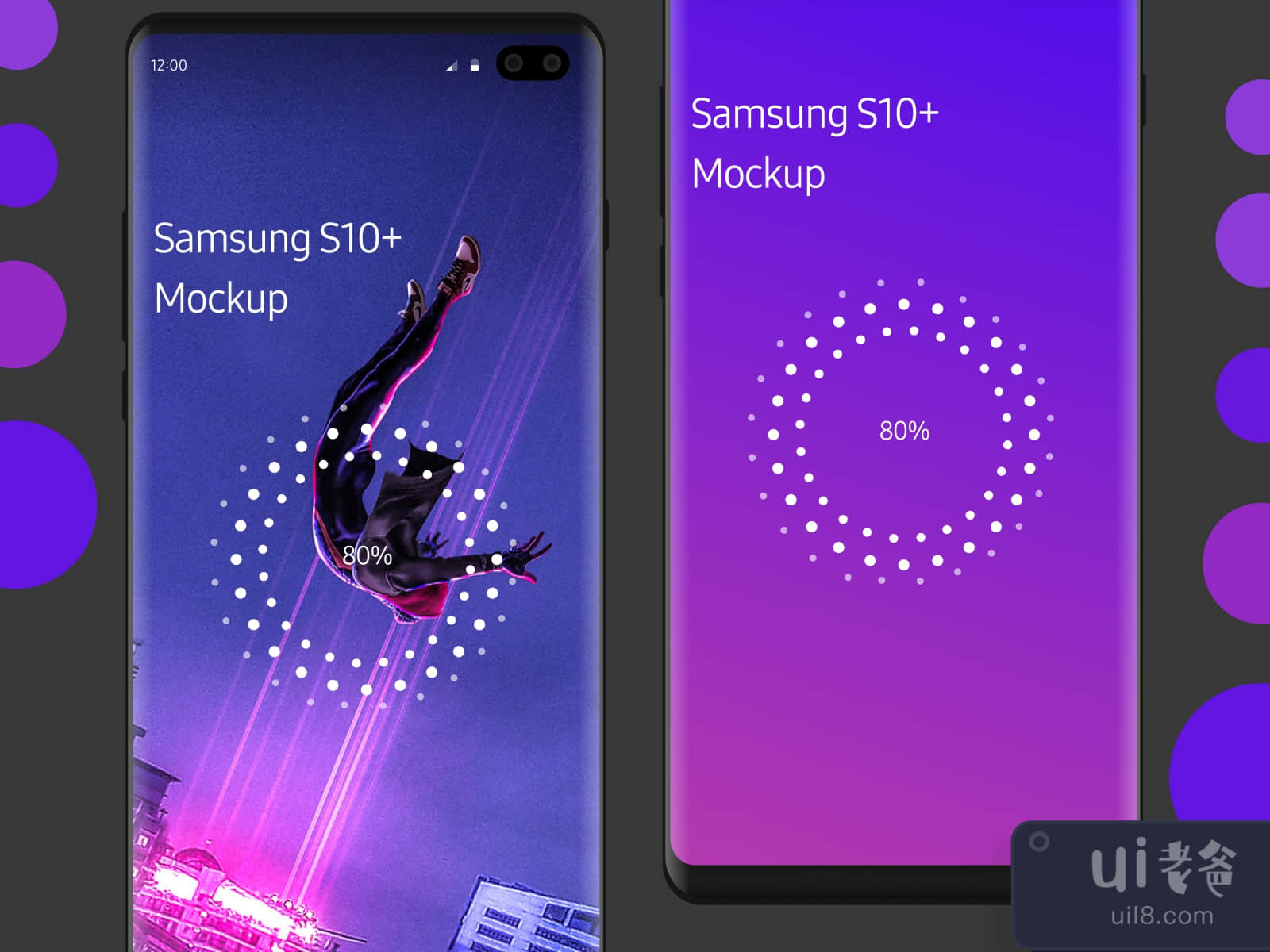 Samsung Galaxy S10 Realistic Mockup for Figma and Adobe XD No 2