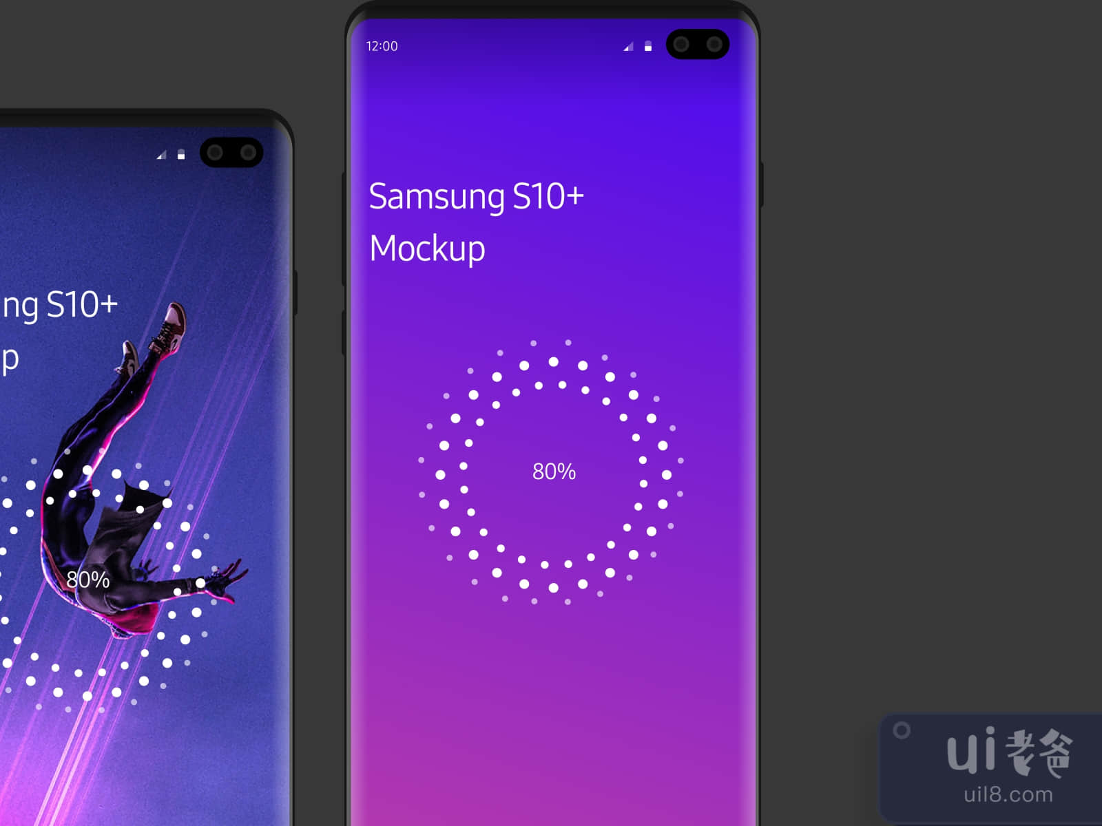Samsung Galaxy S10 Realistic Mockup for Figma and Adobe XD No 3