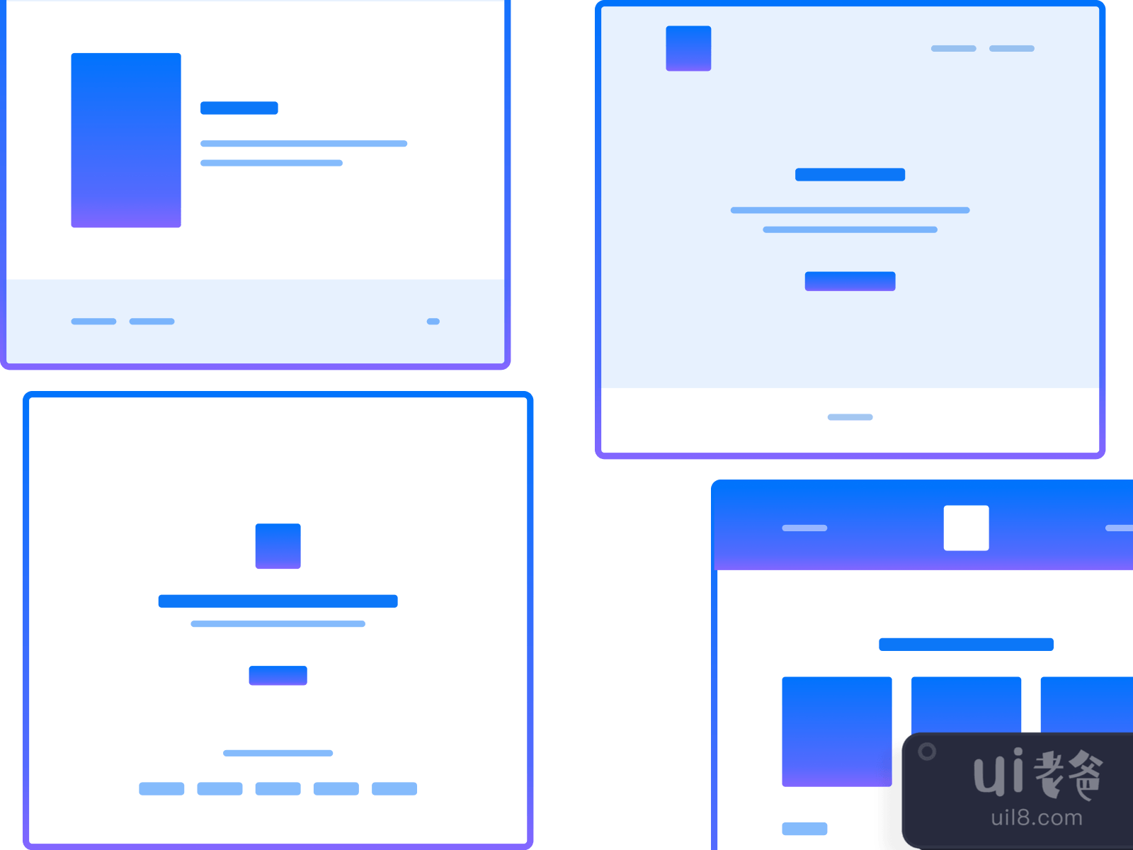 Simplified Wireframes for Figma and Adobe XD No 4
