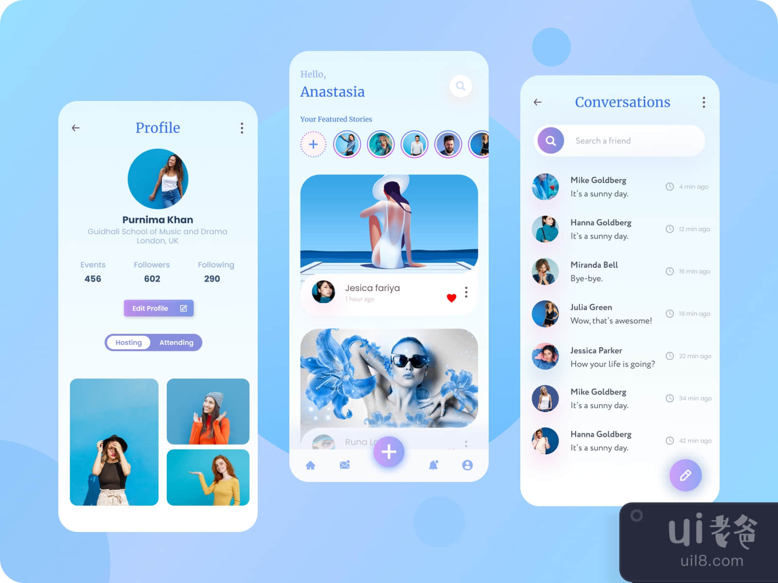 Snapchat App Redesign UI Kit for Figma and Adobe XD No 2