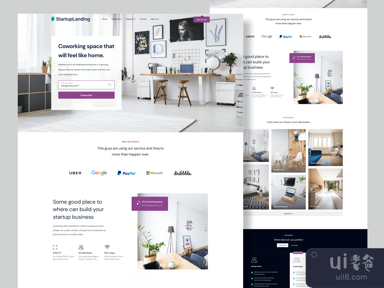 Startup Landing Page for Figma and Adobe XD No 2