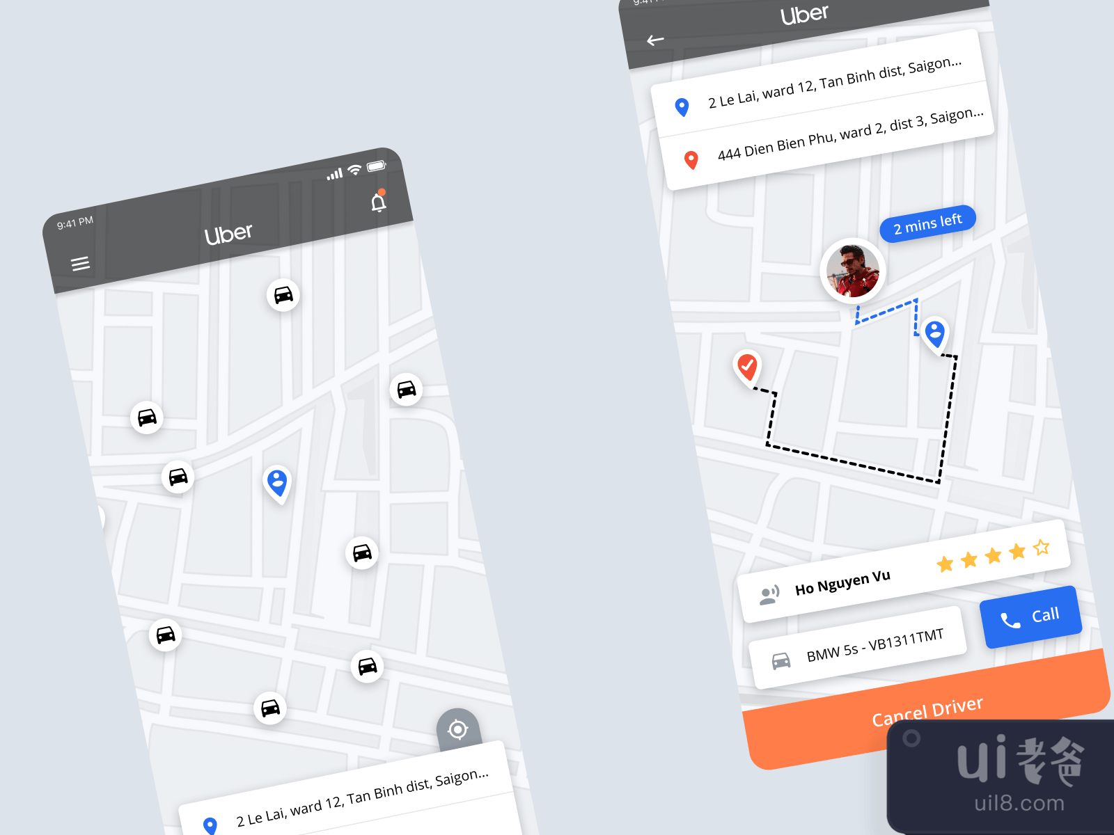 Uber Redesign App for Figma and Adobe XD No 3