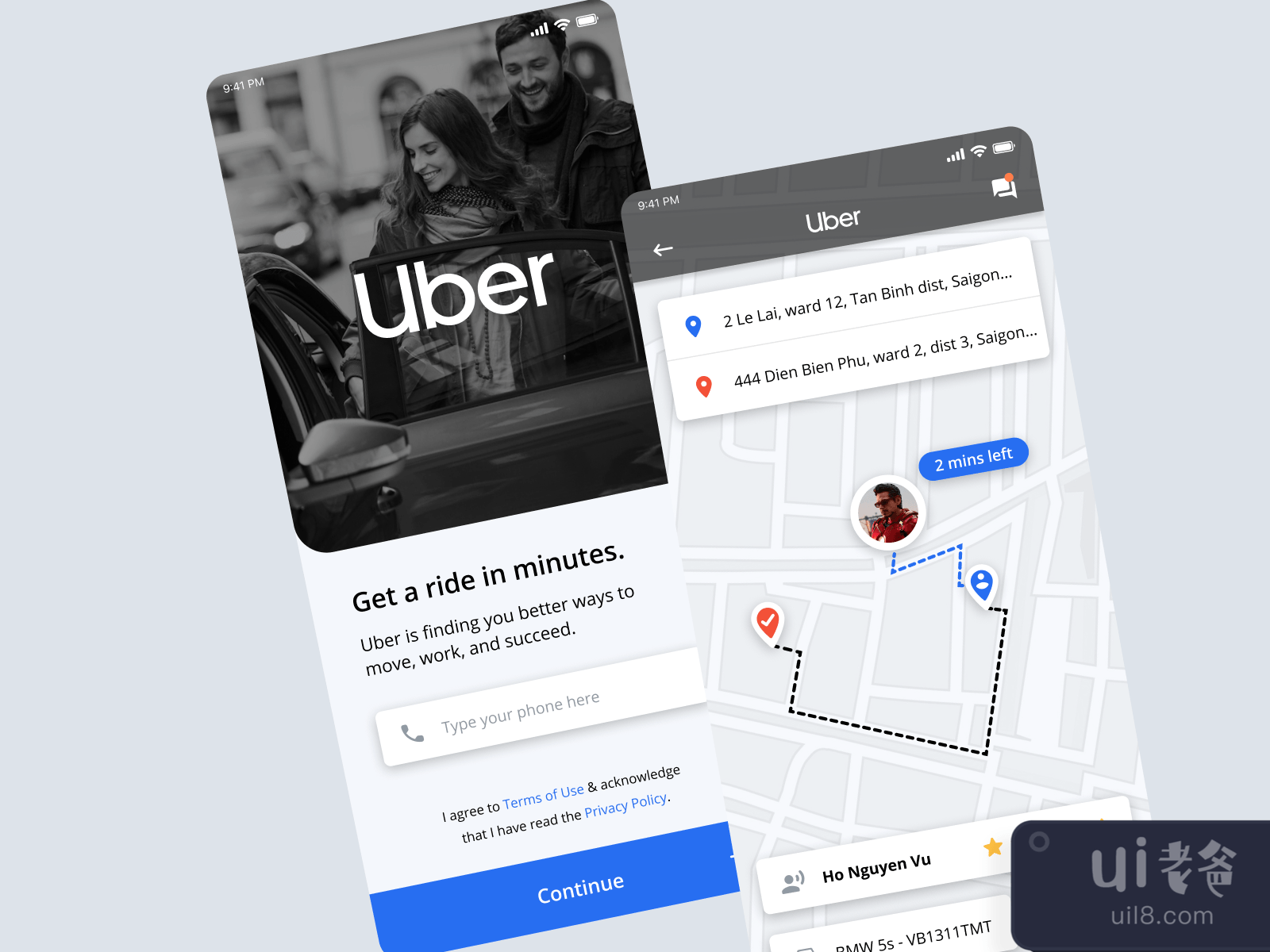 Uber Redesign App for Figma and Adobe XD No 4