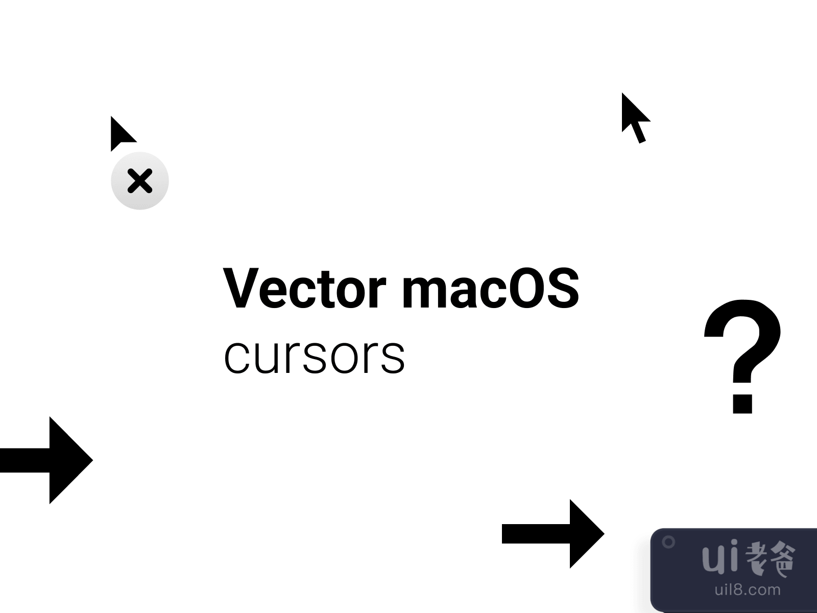 Vector macOS Cursors for Figma and Adobe XD No 4