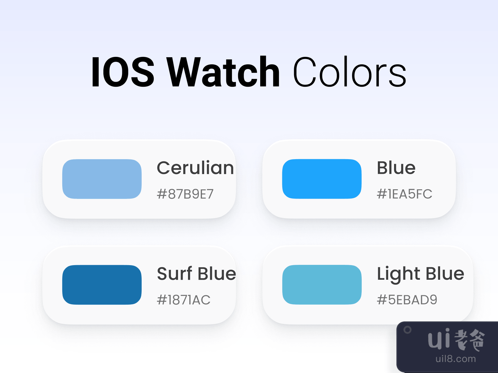 WatchOS Colors for Figma and Adobe XD No 2
