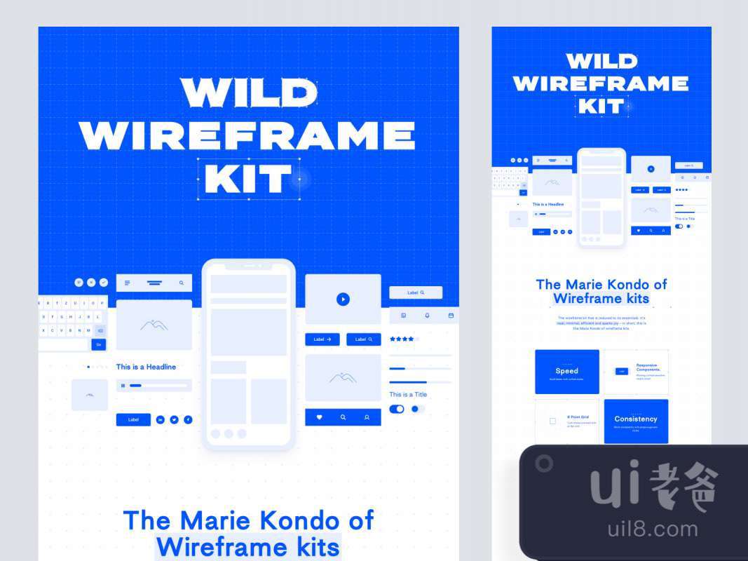 Wild Wireframe Kit for Sketch for Figma and Adobe XD No 1