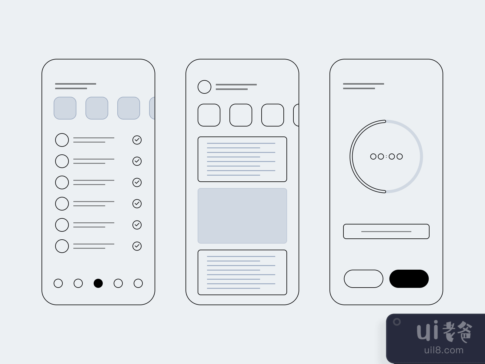 Wireframes for Mobile UI Design for Figma and Adobe XD No 2