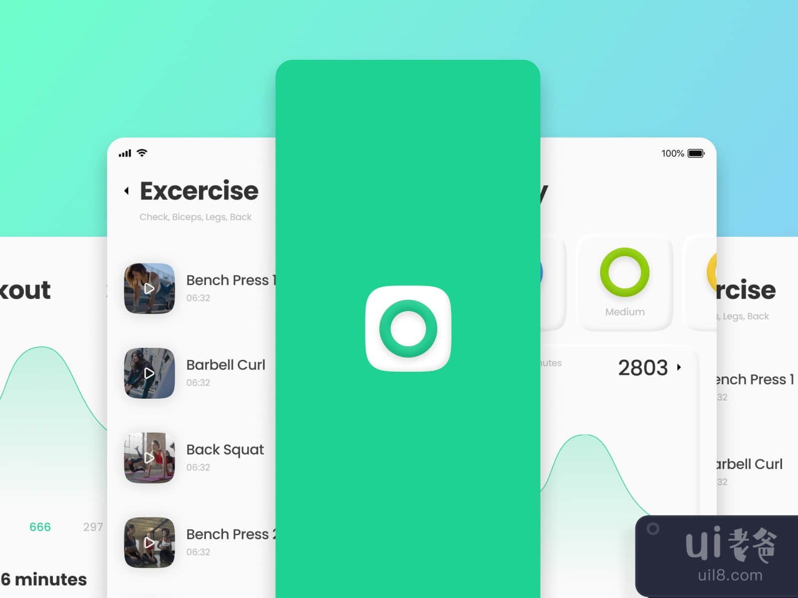 Workout App Concept for Figma and Adobe XD No 4