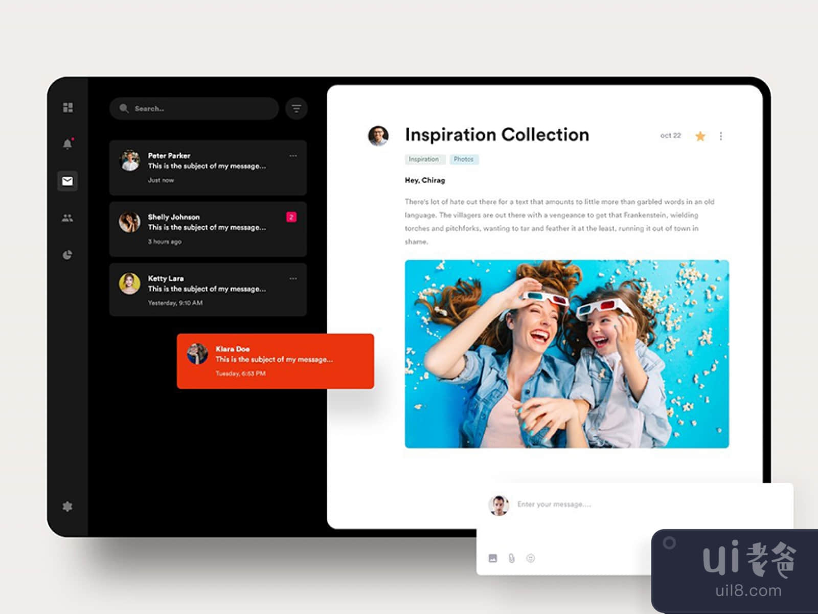 Email Web Template Design for Figma and Adobe XD No 1