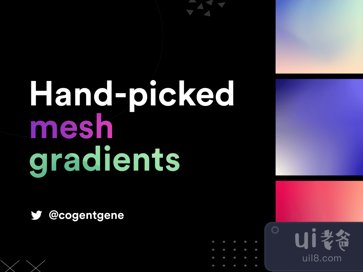 100 Mesh Gradients for Figma and Adobe XD No 1