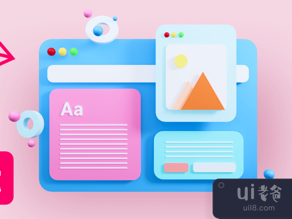 3D Mac Illustrations for Figma and Adobe XD No 1