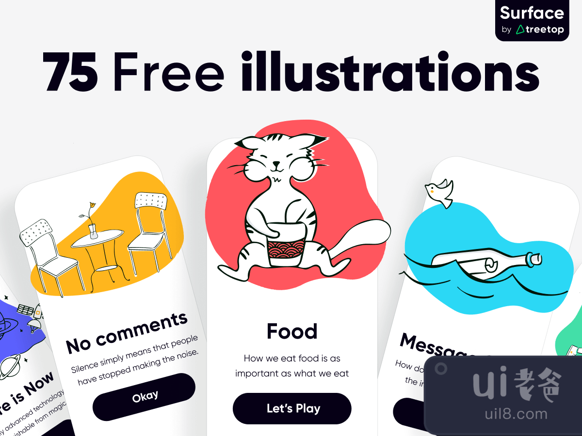 75 Premium illustrations for Figma and Adobe XD No 1