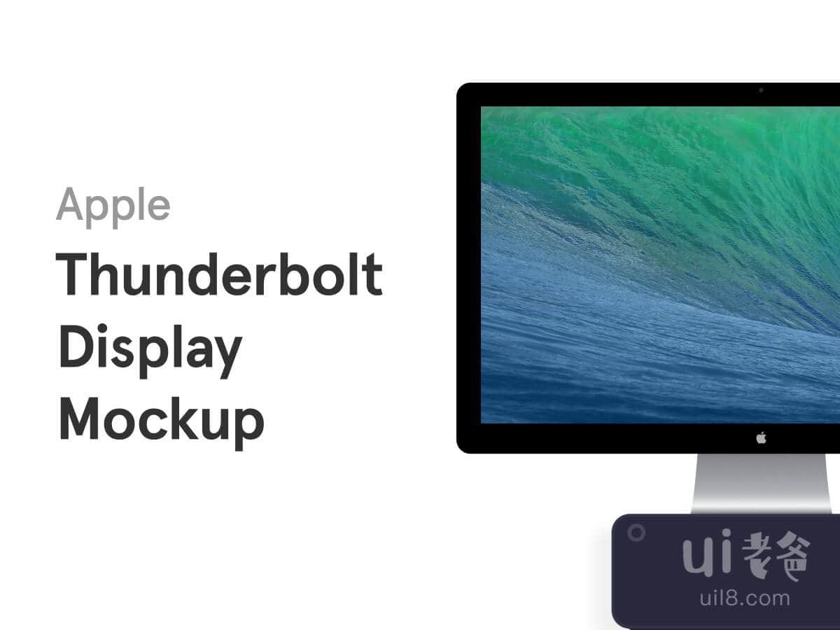 Apple Thunderbolt Display Mockup for Figma and Adobe XD No 1