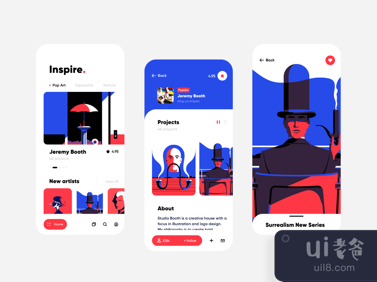 Art Inspiration App for Figma and Adobe XD No 1