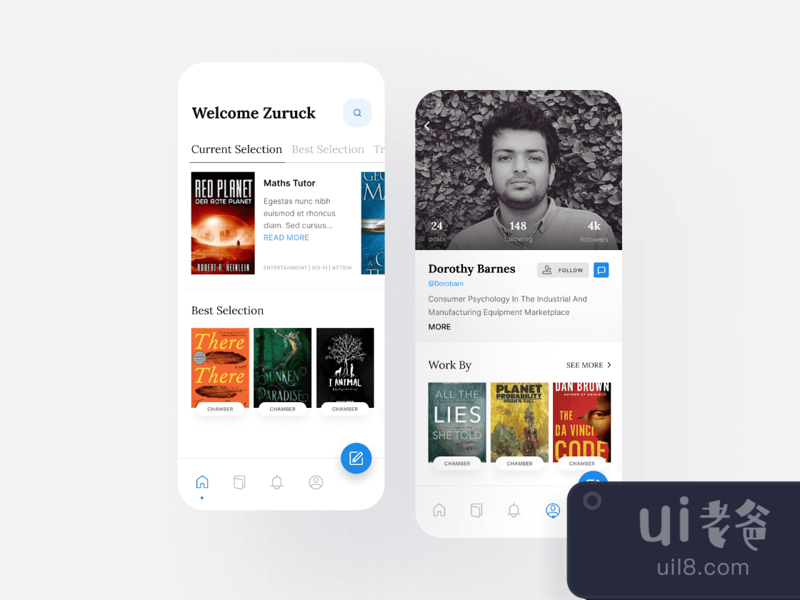 Audio Book iOS for Figma and Adobe XD No 1