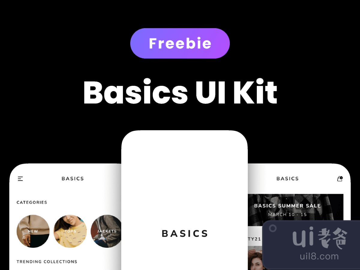 Basic Ecommerce UI Kit for Figma and Adobe XD No 1