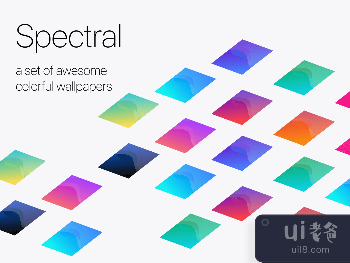 Colorful Wallpapers Set for Figma and Adobe XD No 1